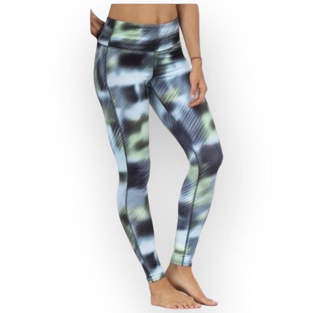 EUC Athleta Chaturanga Alpine Leggings Jasper Green XXS High Rise Yoga Tight P33